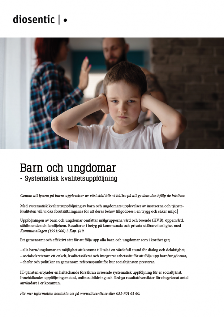 Informationsblad Barn och ungdomar systematisk kvalitetsuppföljning